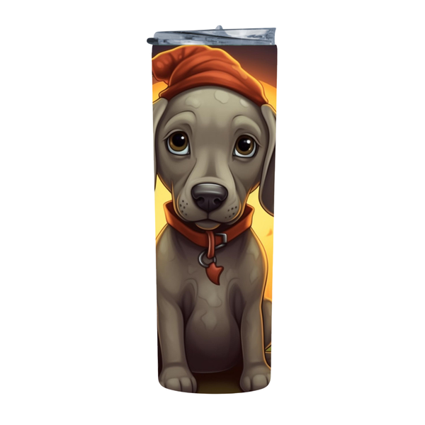 Scary Weimaraner 3 20 Oz Straight Skinny Tumbler 207
