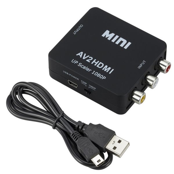 AV To HDMI Converter - Upscaler For Game Console DVD Player, Plug &amp; Play