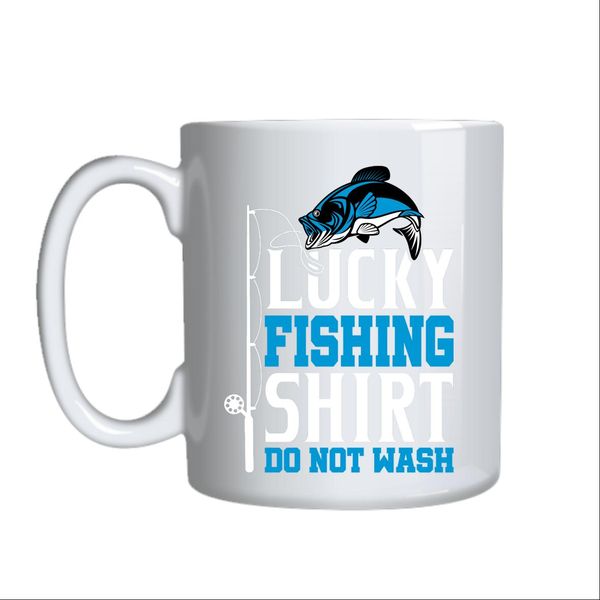 Lucky Fishing Shirt Mug Gift Idea 127