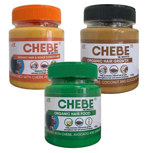 Chebe Organic Hair Food - Avocado - Shea Butter - Coconut &amp; Cocoa - 3 Piece Set