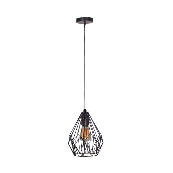 Hanging Light Metal Wire Pendant Black