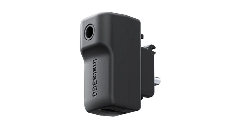 Insta360 X4 Mic Adapter With Invisible Design for Enhanced Audio