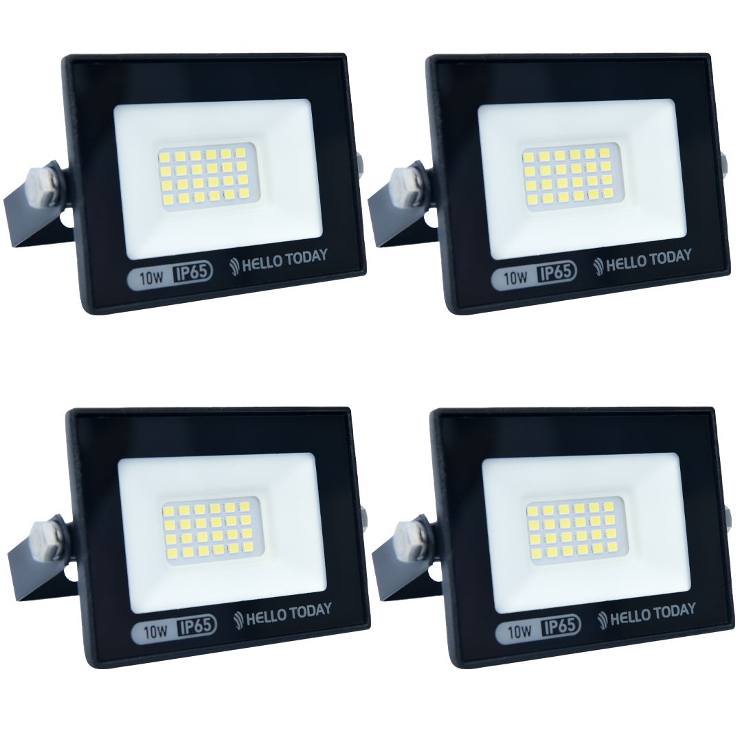 4 Pack 10W LED Flood Light Outdoor IP65 Waterproof Super Bright Lights