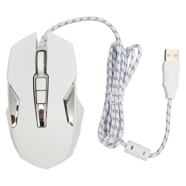 Gaming Mouse Wired 7200DPI Programmable White