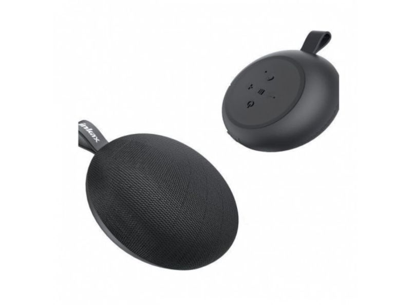 Wireless Round Speaker Craft Decoration FM/TF/USB - Black