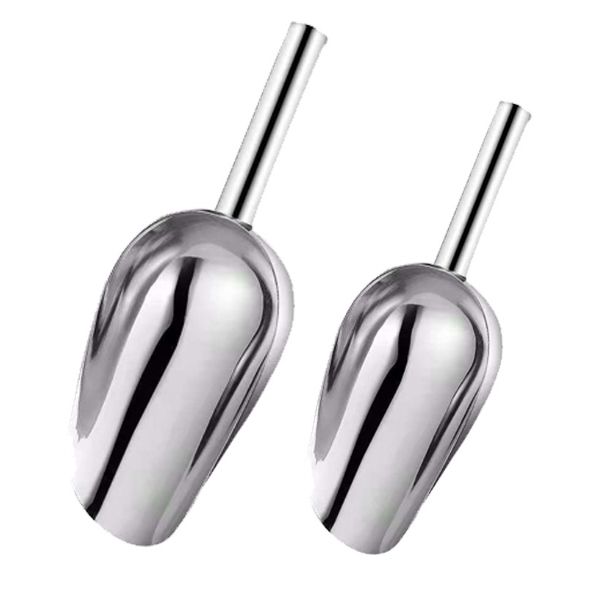 2 Piece Stainless Steel Scoop for Freezer / Ice Cream / Popcorn or Dog Food