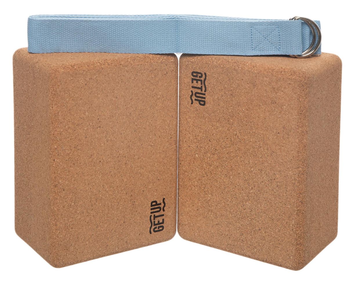 GetUp Natural Cork Yoga Block With Strap 3 In 1, Shop Today. Get it  Tomorrow!