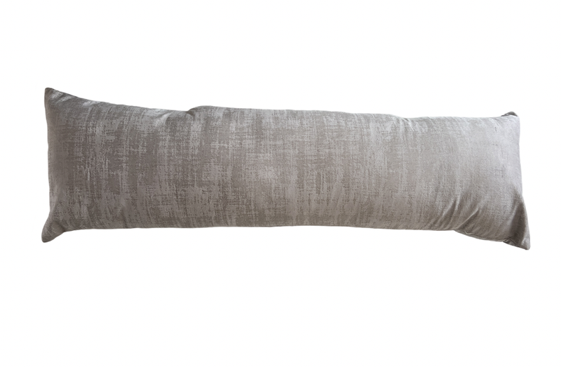 Long Grey Paint Velvet Scatter Cushion