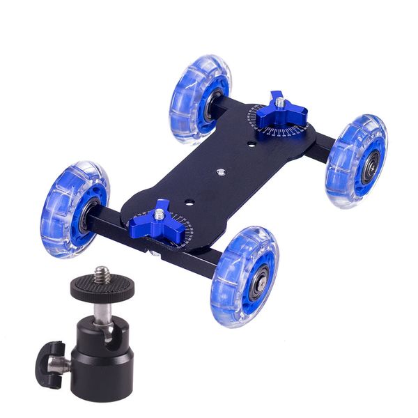 E-Photo 4 Wheel Dolly Cart &amp; Ball-Head for Stable Video Recording - EPHK087
