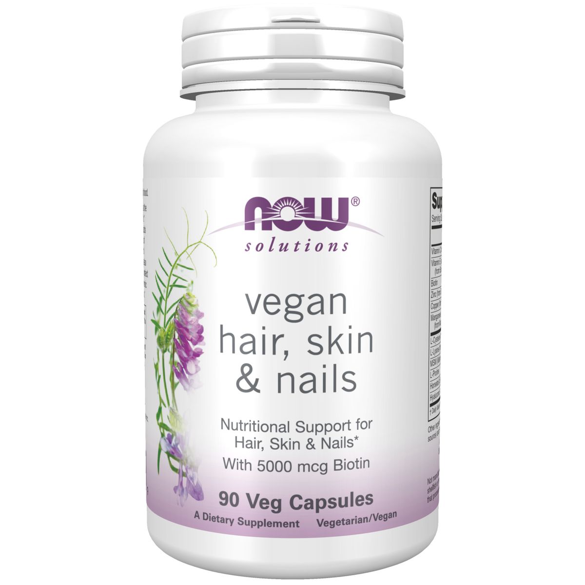 NOW Solutions Hair, Skin & Nails, Vegan - 90 Veg Capsules | Shop Today ...