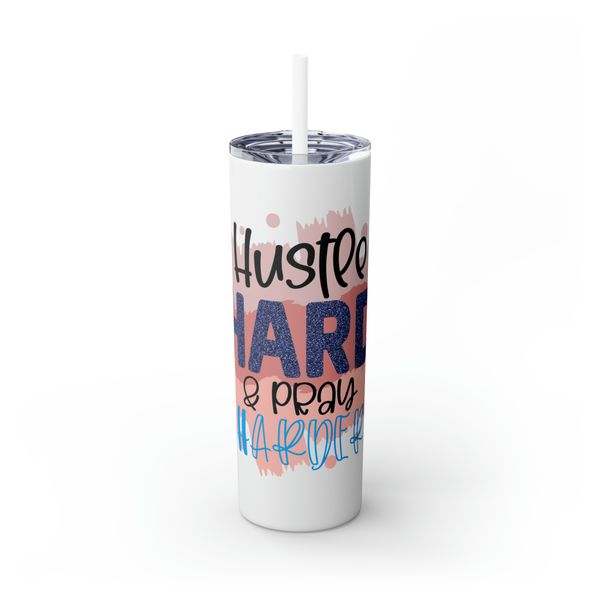 HUstle &amp; Pray 600ml Tumbler