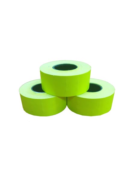 NTS 22x12mm Yellow Kendo Gun Labels 20 Rolls Per Box