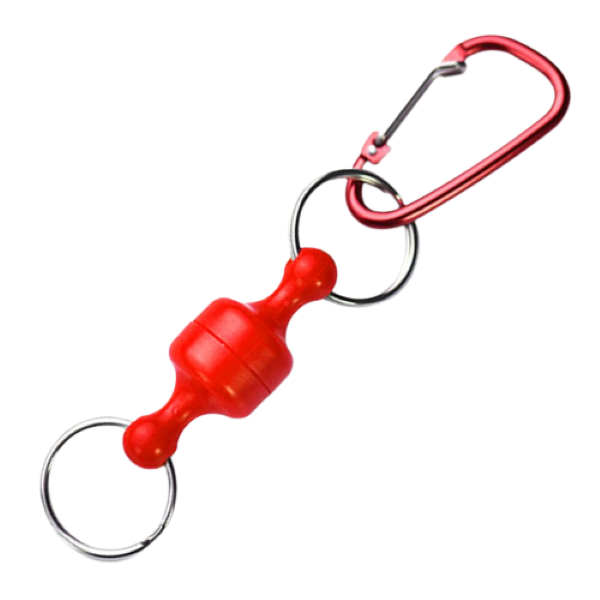 Magnetic Keyring /Magnetic Net Release keychain/Lanyard Clip Carabiner Red