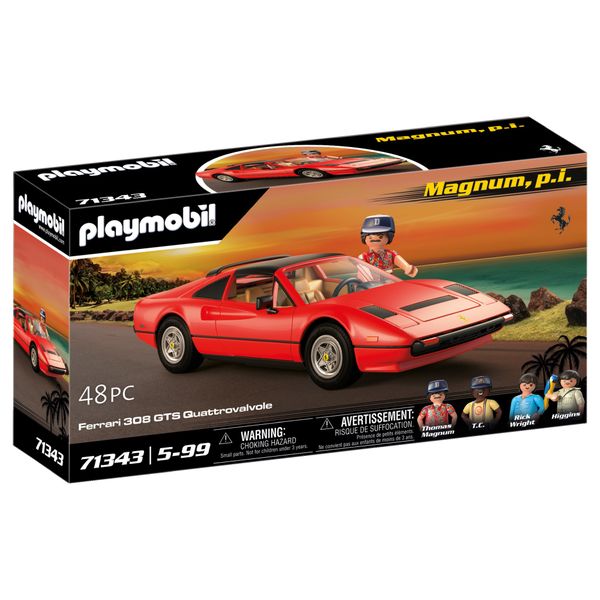 Playmobil Magnum P.i. Ferrari 308 GTS Quattrovalvole (48 Pieces)