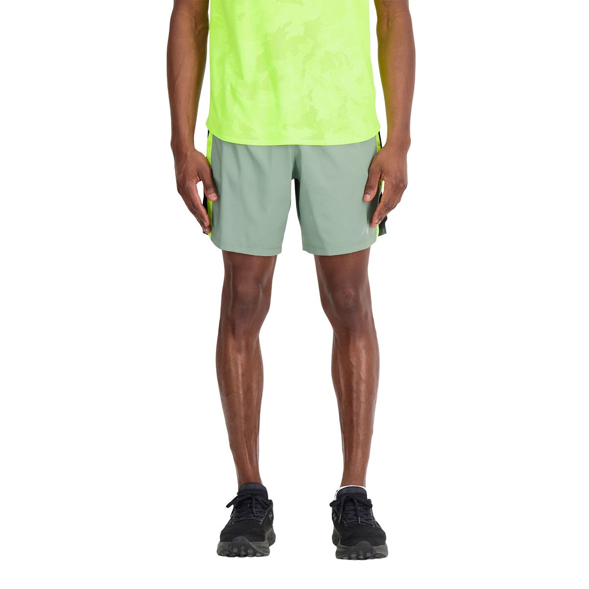 New Balance Men's Accelerate 7 Inch Short, Dark Juniper, X-Small at   Men's Clothing store