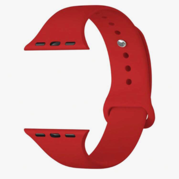Red Silicone Strap for Apple Watch 42/44/45 mm