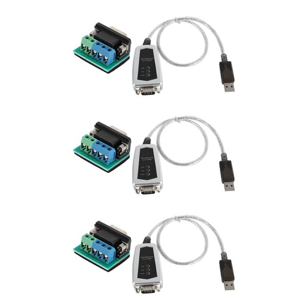 3X Usb To Rs485 Rs422 Serial Converter Adapter Cable Ftdi Chip