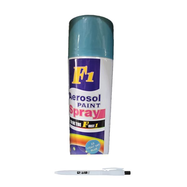 2Pcs 450ml 19 Light Sky Blue Car/Multipurpose Spray Paint + ReVibe Pen