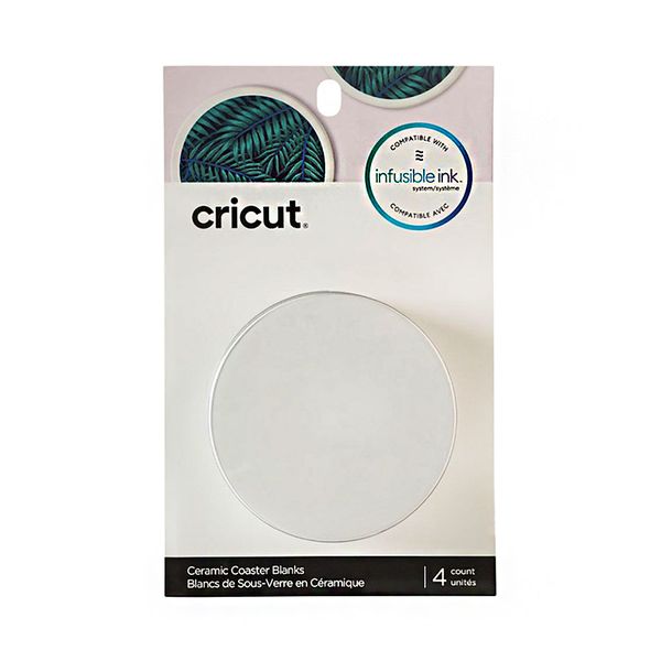 Cricut Infusible Ink Ceramic Coasters 4 Pack White Round