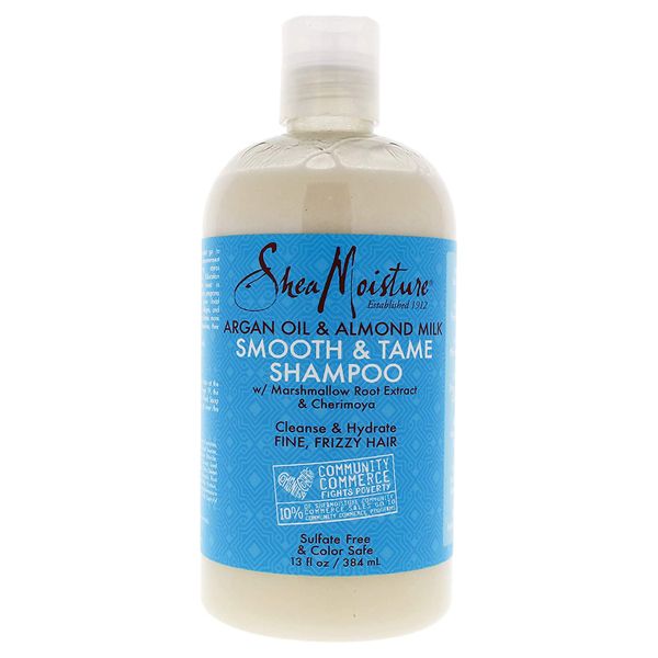 Shea Moisture Argan Oil &amp; Almond Milk Smooth &amp; Tame Shampoo - 384ml