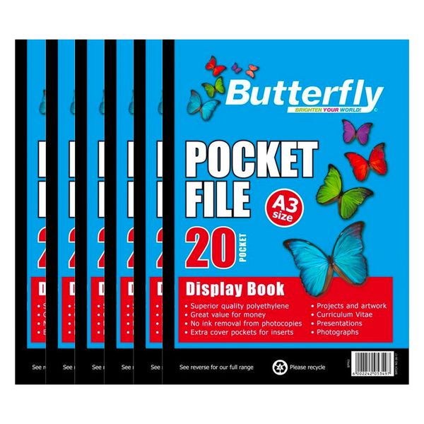 A3 50 M 20 Pocket Display Book X 6 image