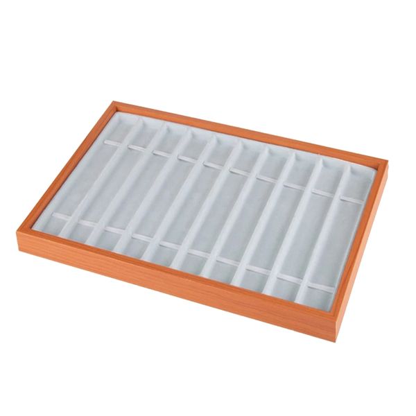 Portable 10 Slot Watch Strap Display Tray Box