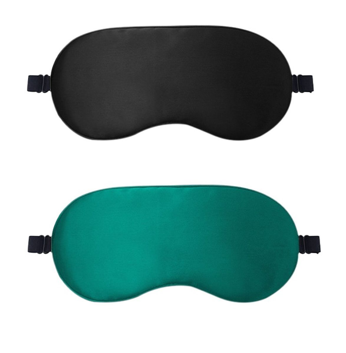 Sleep Mask Satin Silk Eye Mask Blackout Eye Mask Covers for Sleeping 2 Pack
