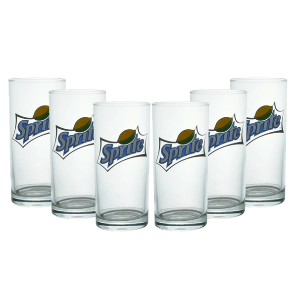 Sprite Branded Clear Hi-ball Glass 300ml (6-Pack)