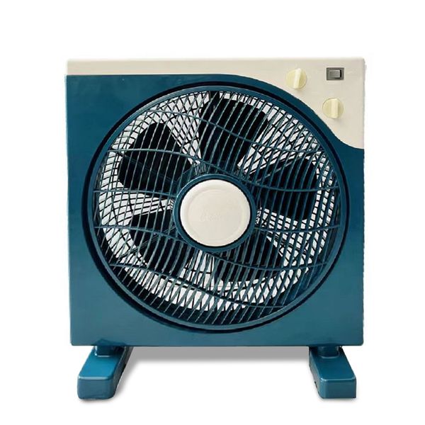 Box Fan FS40-F12 12" - Powerful Desk Fan with 3 Speeds, 60-Min Timer