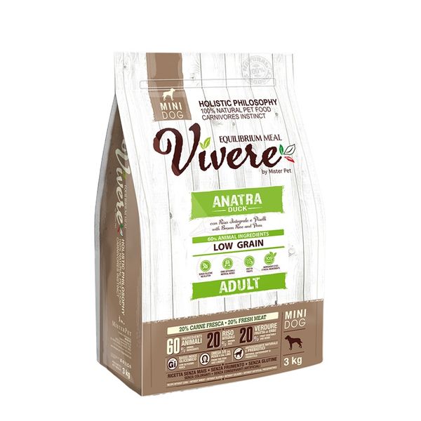 Vivere Mini Adult Duck 3kg