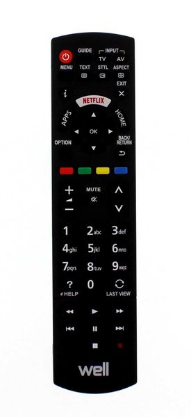 Well Universal LCD TV Remote Control for Panasonic
