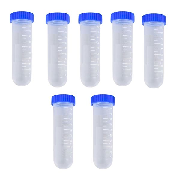 Toys Transparent Test Tubes With Screw Caps 7 Piece 10cm