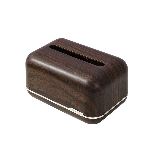 Home Desktop Walnut Living Room Storage Tissue Box