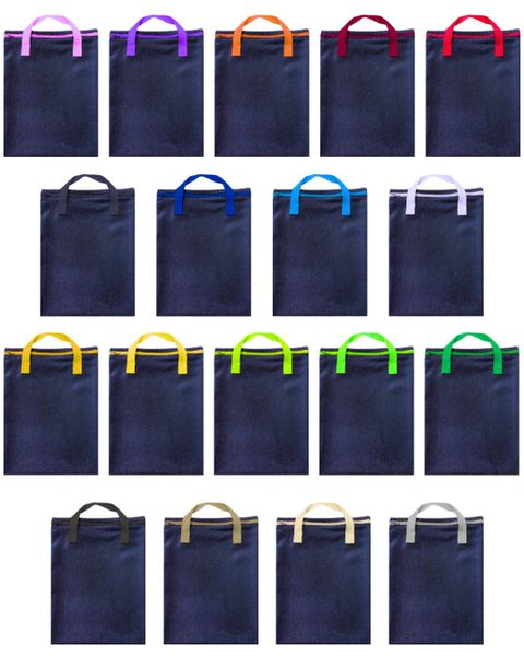 Denim Book Bags - 18 Pack