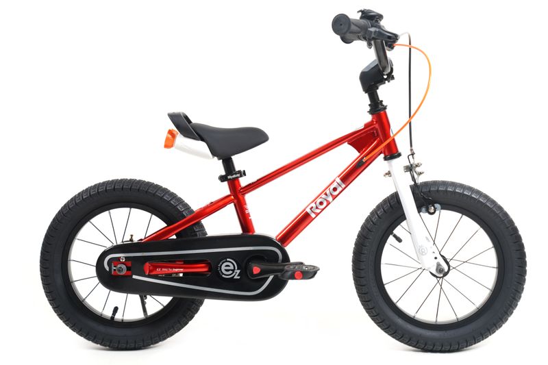RoyalBaby Kids Bicycle 14'' EZ Red - Ages 3-5 - 2-in-1-Balance to Pedal