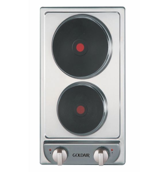 Goldair 2 plate stainless steel electrical Domino hob -GEH-200S