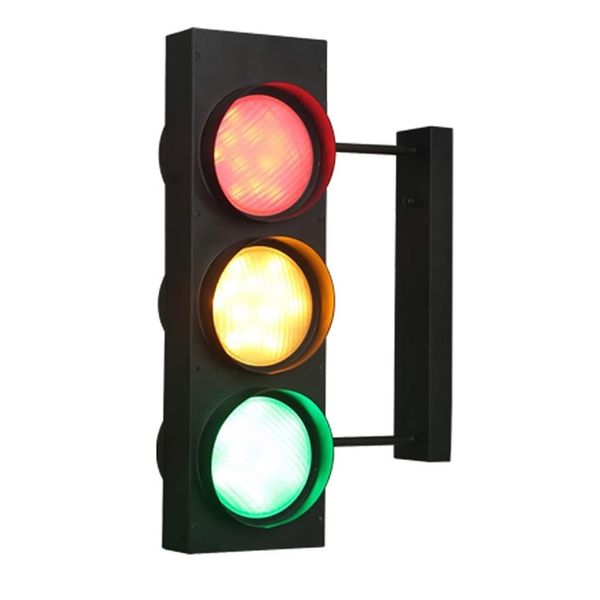 Home Wall Lamp Red Yellow Green Traffic Wall Light 47cm