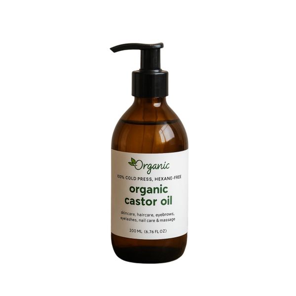 Organic Castor Oil - Cold-pressed &amp; Hexane Free 200ml