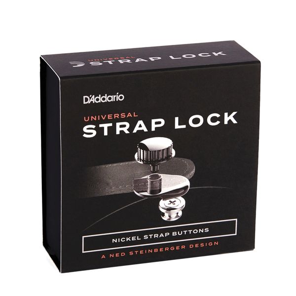 Planet Waves PWSLS02 NS Guitar Strap Lock System - Nickel