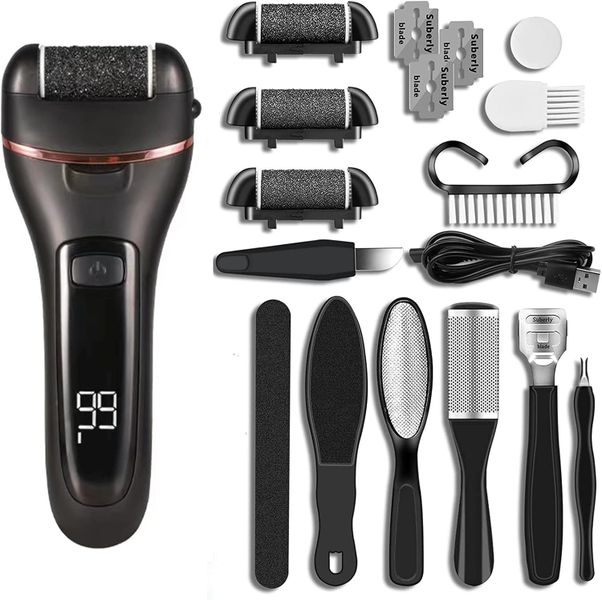 Electric Rechargeable Foot Grinder,Electric Callus Remover Digital Display