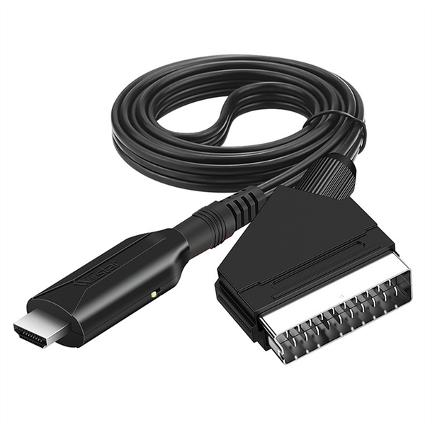 WIISTAR Scart to HDMI-Compatible Cable Converter for HD TV DVD Game