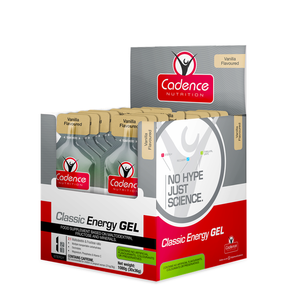 Cadence Nutrition Classic Energy Gel Vanilla - 30 x 36g