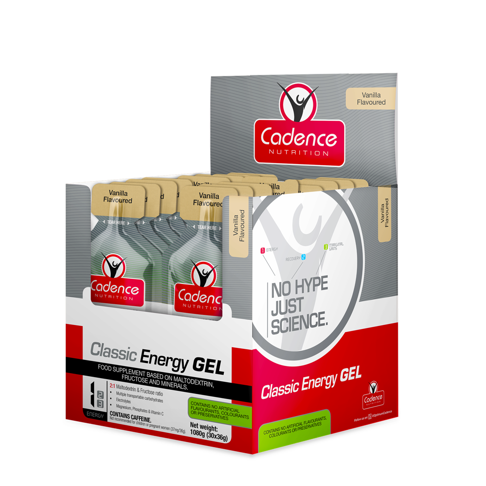 Cadence Nutrition Classic Energy Gel Vanilla - 30 x 36g