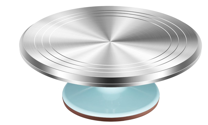 Aluminium Alloy Revolving Cake Stand Rotating Cake Turntable for