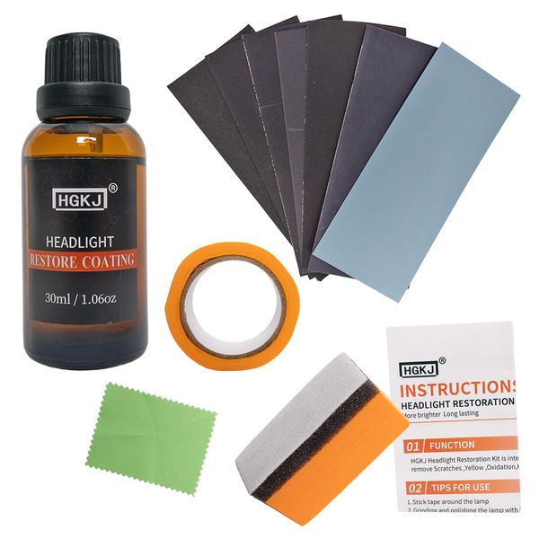 Pro Series Headlight Renewal Coating Kit - 30 ml Complete Restoration Kit
