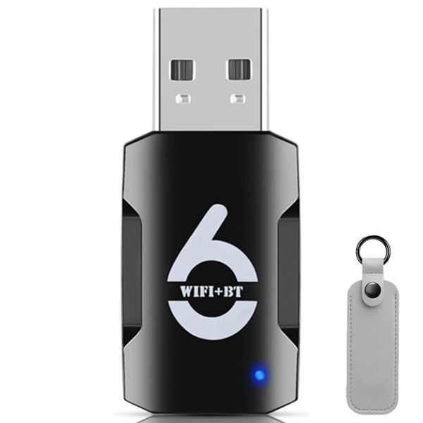 USB WiFi Bluetooth Adapter - WiFi 6 900Mbps 2.4/5GHz Dual-Band