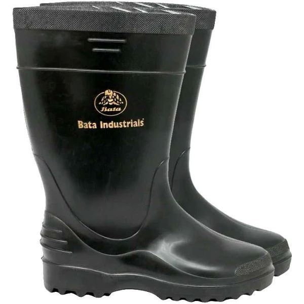 Bata Elegant Ladies Gumboot Black Size 4