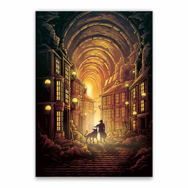 Tunnels Decorative Poster - A1