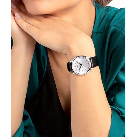 Calvin klein silver ladies watch on sale