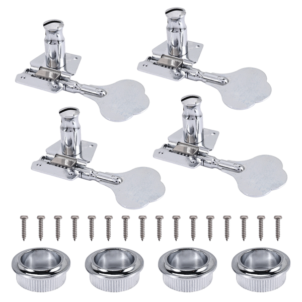 4Pcs Guitar Tuning Pegs Electric Bass Tuner Peg Guitar Open Gear Tuning Peg
